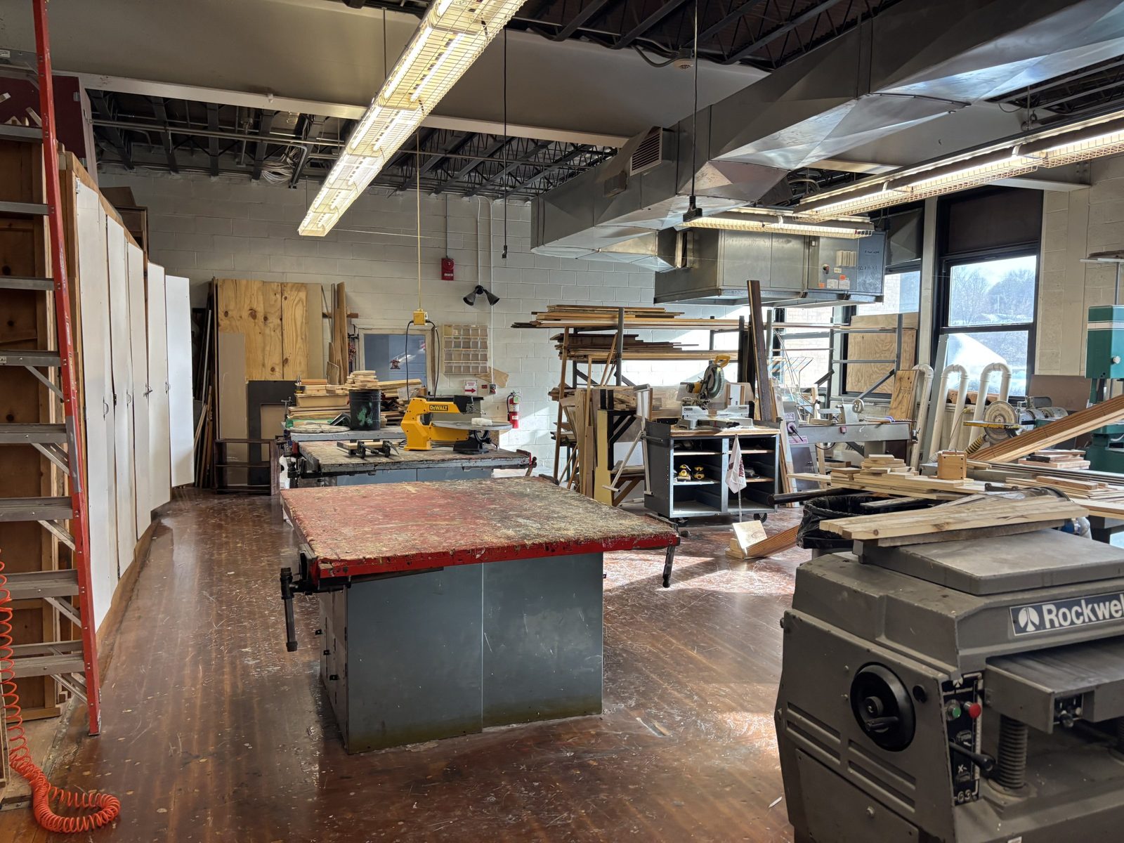 The Tupper Lake Central School District tech room before its transformation